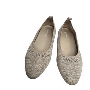 Vivaia Women’s Knit Flat Shoes Size 40 US 9 Beige Crochet Eco-Friendly Comfort